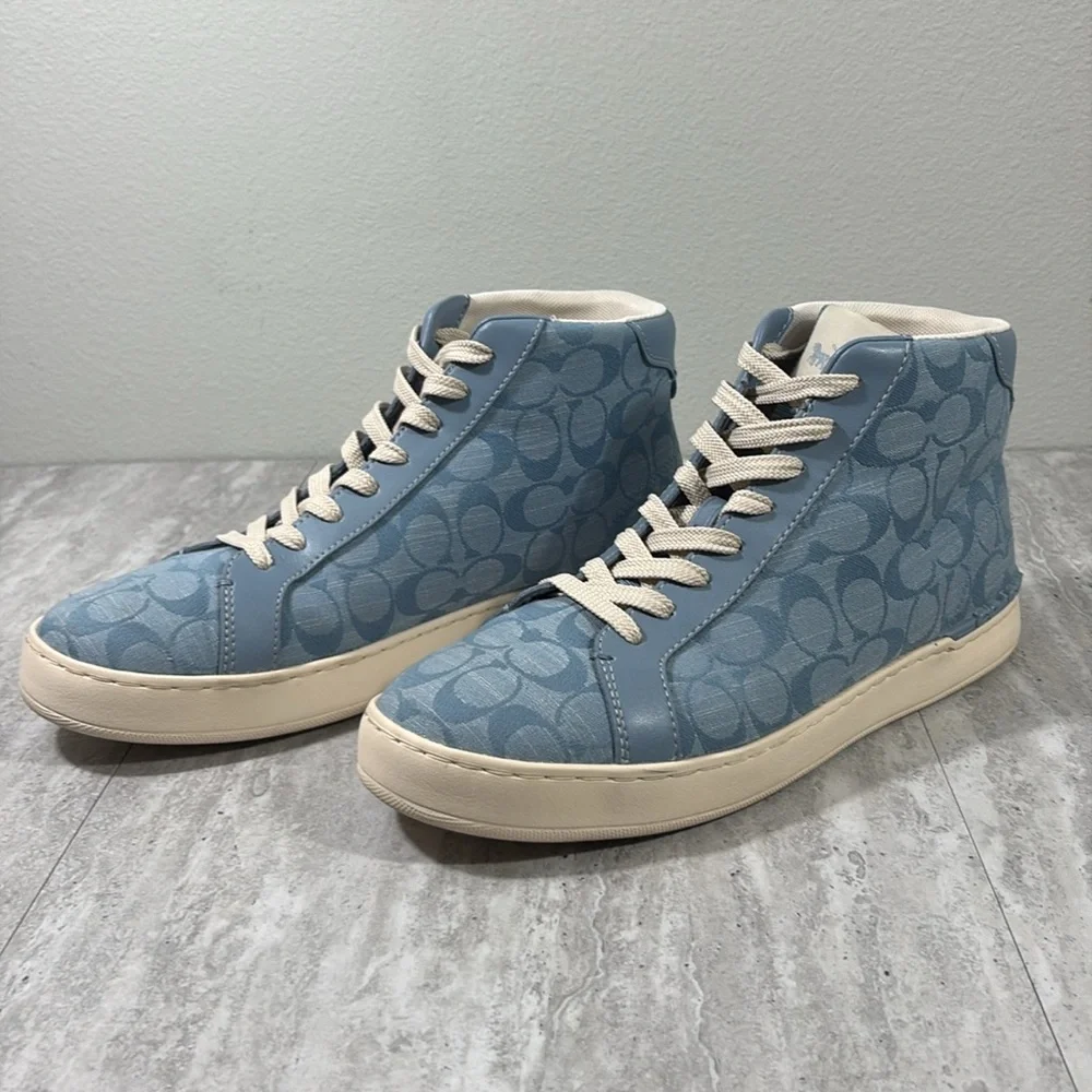 Coach Clip High Top Sneaker, Men’s sz 11, Cornflower Blue